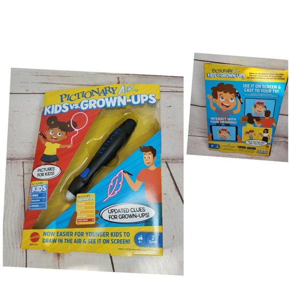 Mattel Games Pictionary Air Kids vs Grown-Ups Family Drawing Game Gift - Picture 2 of 12
